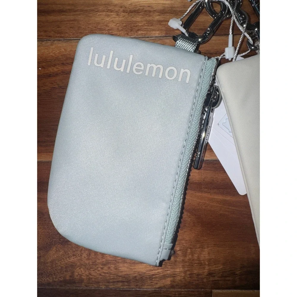 Lululemon Dual Pouch Wristlet Pelican Light Ivory LW9EWOS NWT